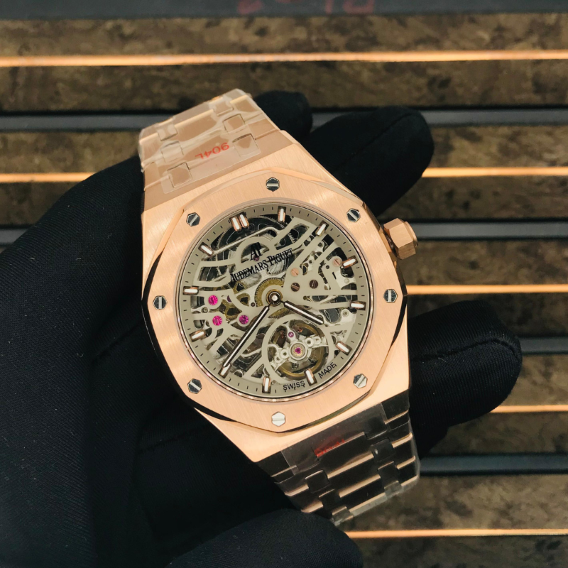 Audemars Piguet Royal Oak Open Worked Rose Gold Skeleton